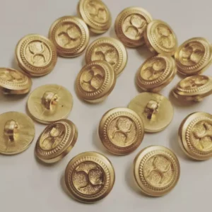 Gold Frosted Blouse Button 1Pcs