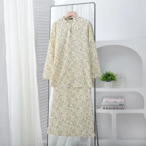 Modern Floral Baju Kurung Set