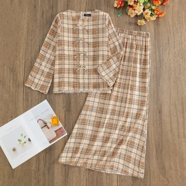 my-11134207-7ras8-mc7gk396mvgp8b.webp Baju Kurung Plaid Ribbon Bow