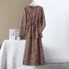 Satin Floral Nursing Baju Kurung