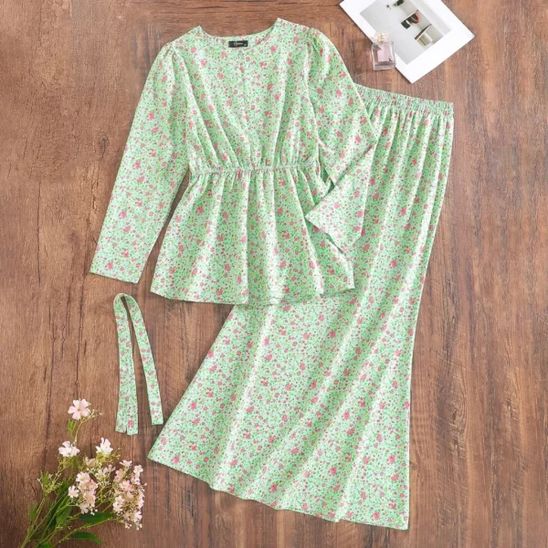 Raflesia Kaftan Crepe Baju Kurung