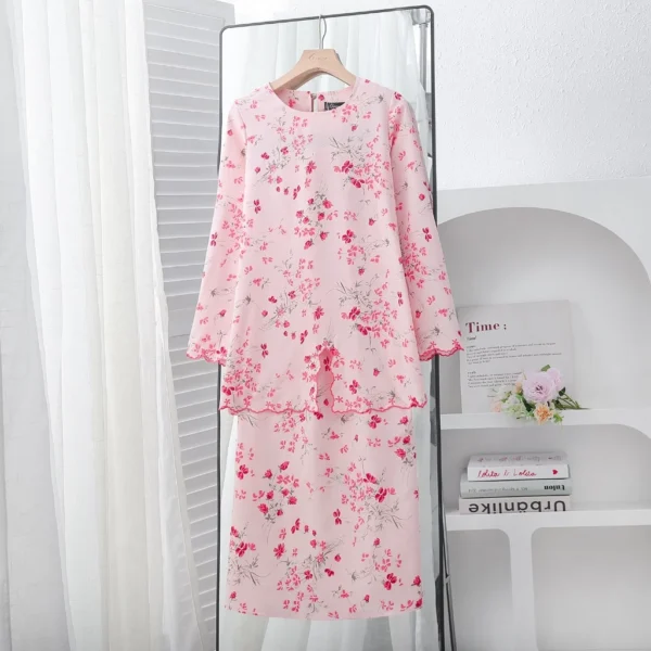 Khawla Embroidered Floral Nursing Kurung