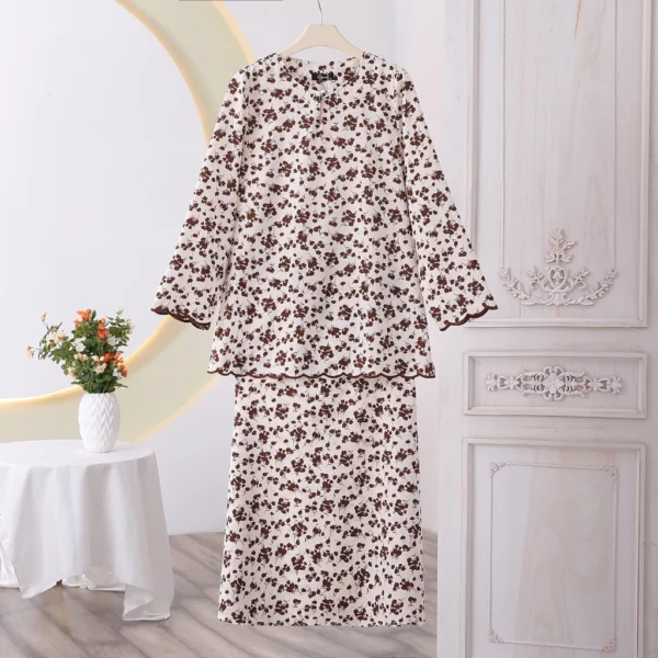 my-11134207-7rasm-m26bdoaoys672e.webp Chiffon Lace Plain Baju Kurung