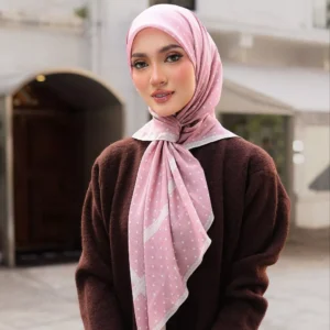 Polka Lace Cotton Voile Shawl Free Size W70cm L190cm