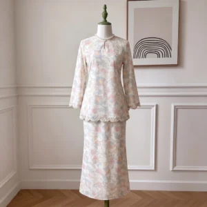 Opah Kurung Kedah Floral Embroidered