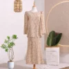 Long Sleeve Floral Baju Kurung