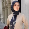 Polka Lace Cotton Voile Shawl Free Size W70cm L190cm