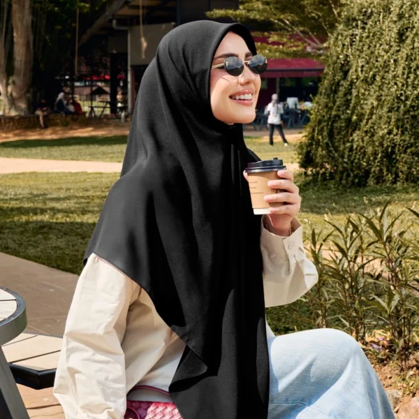 Lumi Square Chiffon Voile Shawl Free Size W70cm L190cm