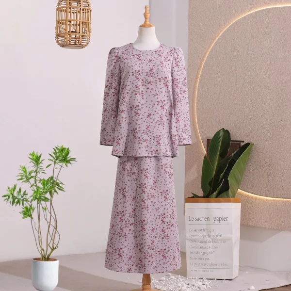 CLAMIRA Fishtail Baju Kurung Floral