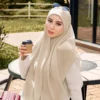 Lumi Square Chiffon Voile Shawl Free Size W70cm L190cm