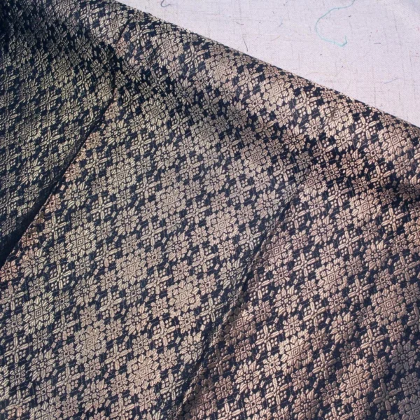 KAMDAR Songket Metallic Indigo Star 0.5Meter