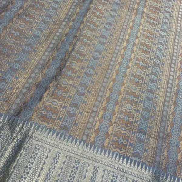 KAMDAR Songket Metallic Copper Stripe 0.5Meter