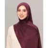 Inara Crumple Matte Satin Shawl Free Size W70cm L190cm