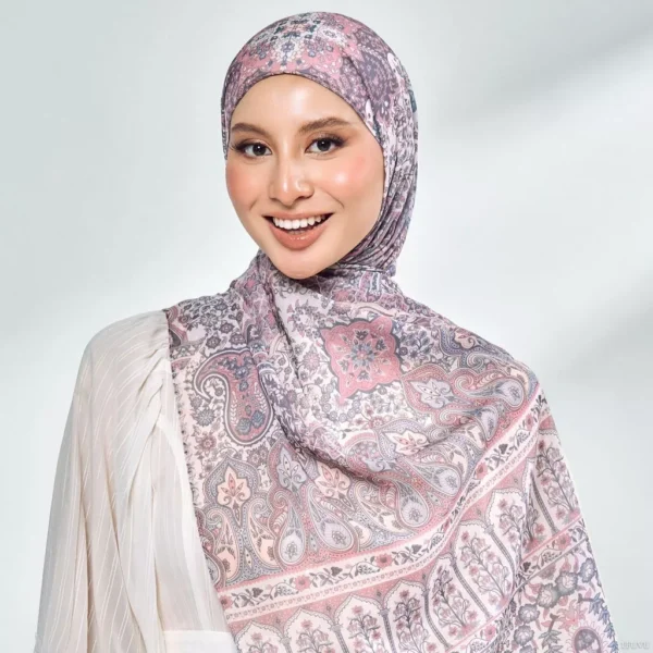 Persian Cotton Voile Shawl Free Size W70cm L190cm